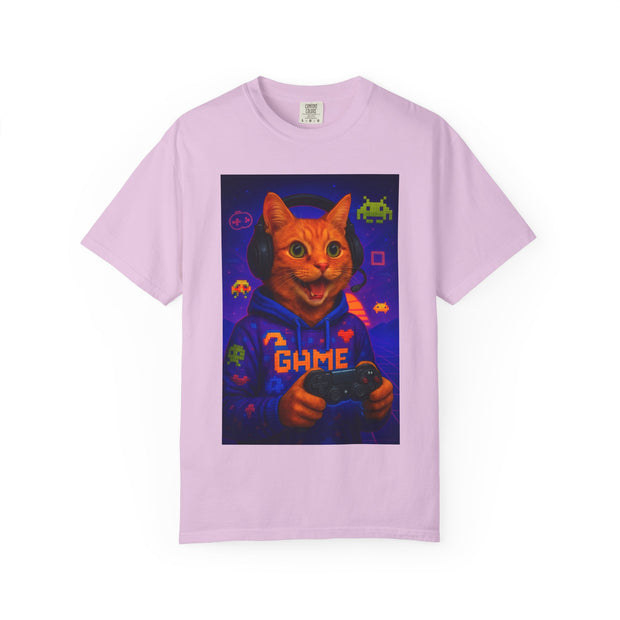 Game On Orange Cat Unisex T-Shirt