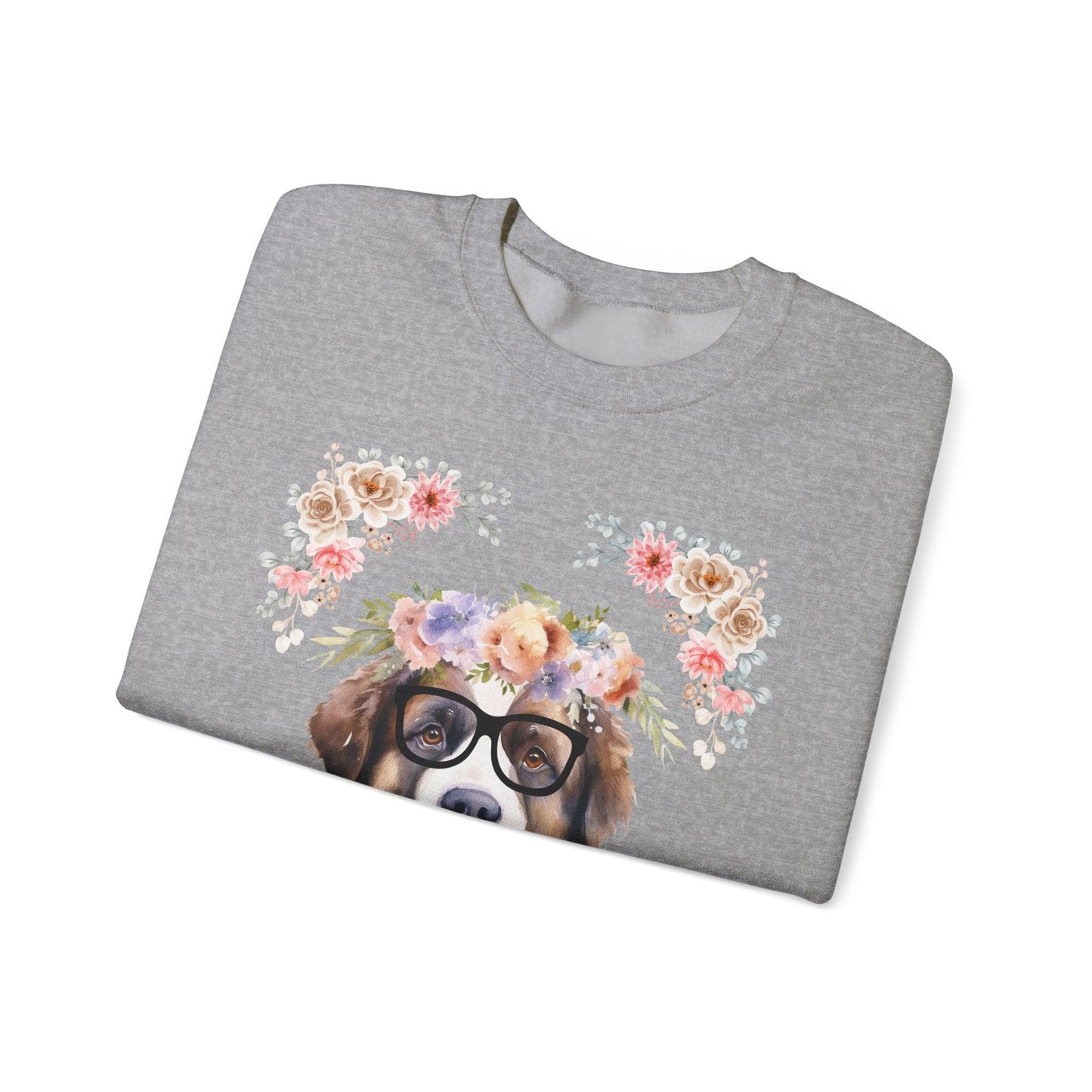 Geeky Goddess Saint Bernard Unisex Crewneck Sweatshirt