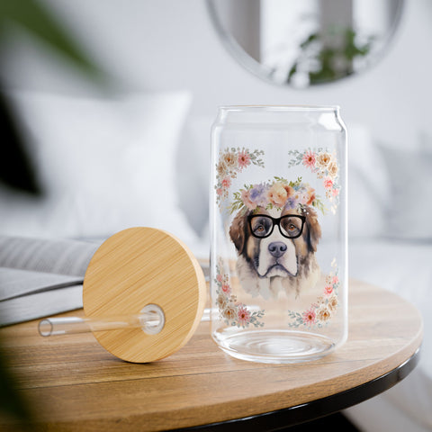 Geeky Goddess Saint Bernard Sipper Glass