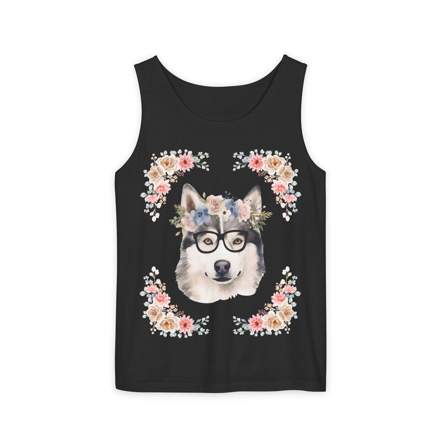 Geeky Goddess Siberian Husky Unisex Tank Top