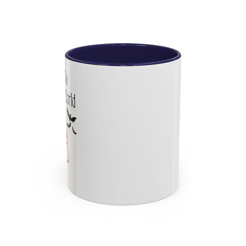 'You and Me Against The World' Accent Coffee Mug