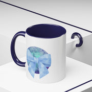 Blue/Green Planet Wrapped In A Bow Accent Coffee Mug