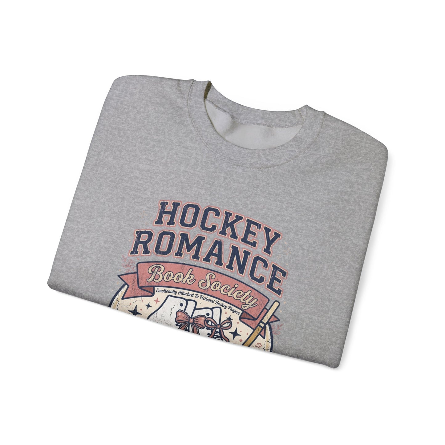 Hockey Romance Sweatshirt, Booktok Hockey Romance Crewneck, Romance Reader Sweatshirt, Cozy Hockey Book Girly Gift