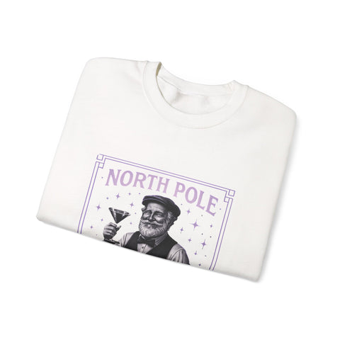 North Pole Speakeasy Crewneck Sweatshirt | Cozy Holiday Gift | Winter Wear | Christmas Sweatshirt | Unisex Comfy Apparel