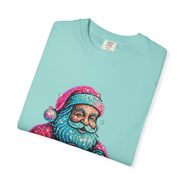 Stay Merry Game On Santa T-Shirt | Christmas Gaming Tee