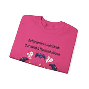 'Achievement Unlocked: Survived A Haunted House' Unisex Crewneck Sweatshirt