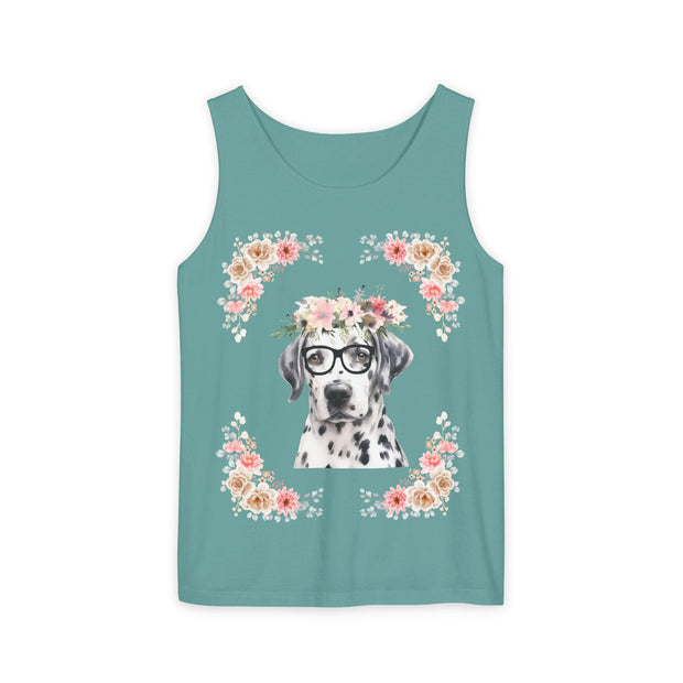 Geeky Goddess Dalmatian Unisex Tank Top