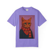 Pawgwarts Orange Cat Wizard T-Shirt