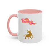 'Taurus' Zodiac Accent Coffee Mug