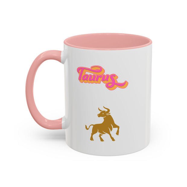 'Taurus' Zodiac Accent Coffee Mug