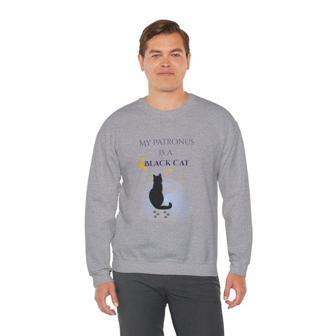 'My Patronus Is A Black Cat' Unisex Crewneck Sweatshirt