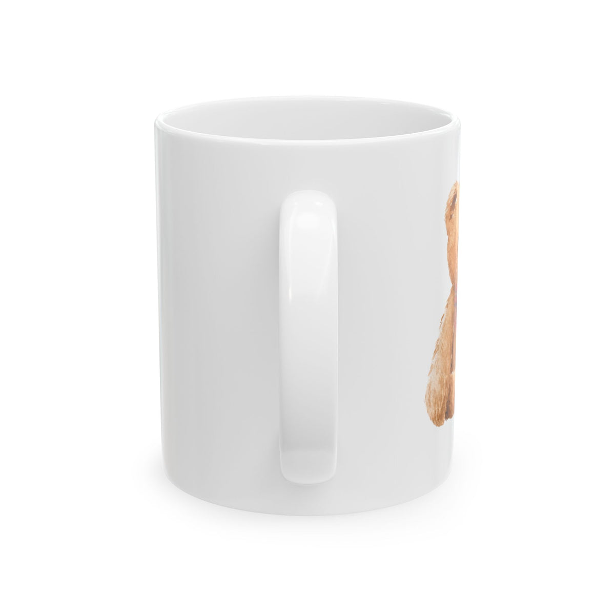 Cute Teddy Bear Illustration Mug | Christmas Holiday Coffee Cup