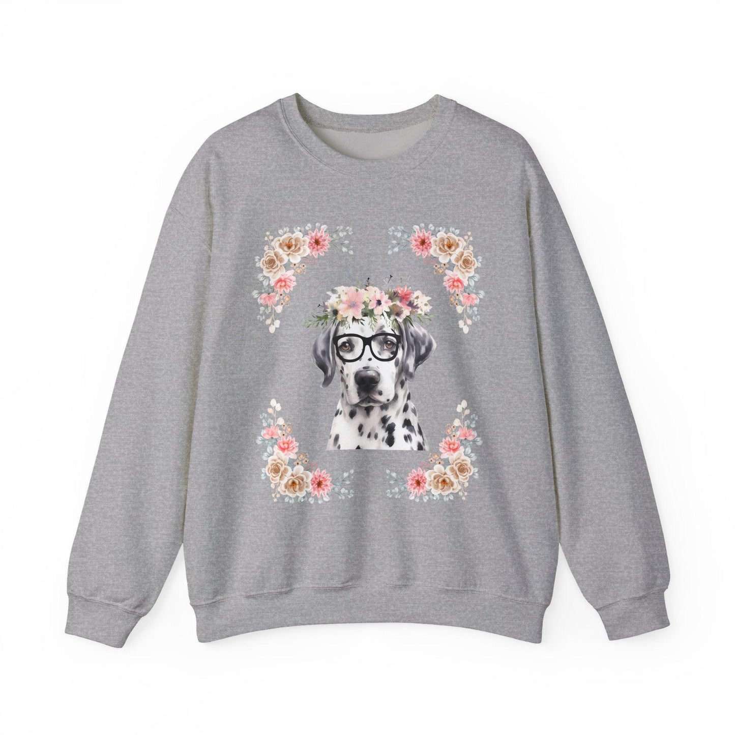 Geeky Goddess Dalmatian Unisex Crewneck Sweatshirt