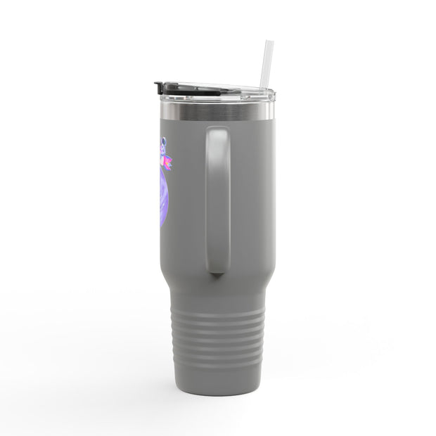 Astronaut Taking Off In Space Insulated Travel Mug, 40oz