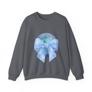 Blue/Green Planet Wrapped In A Bow Unisex Crewneck Sweatshirt