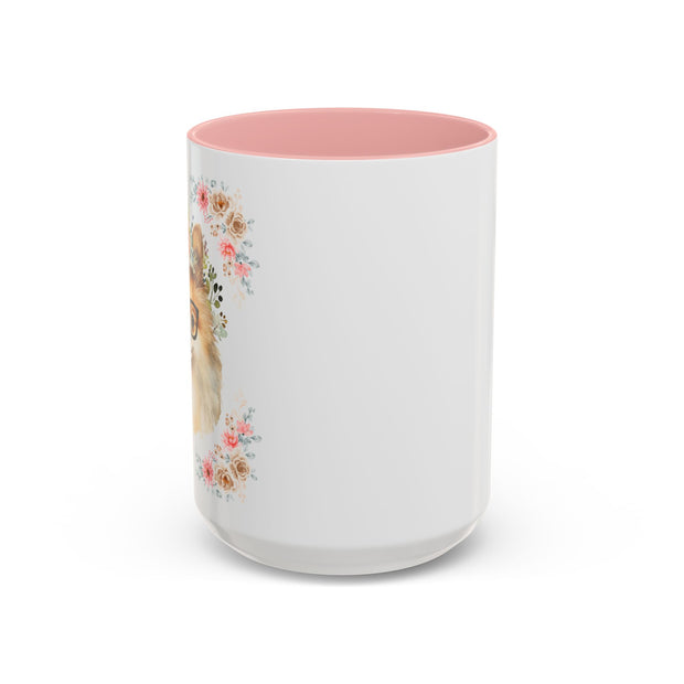 Geeky Goddess Pomeranian Accent Coffee Mug