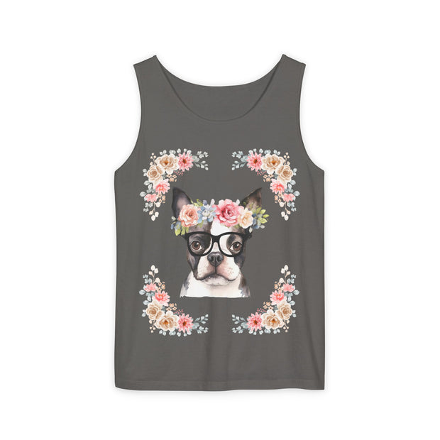 Geeky Goddess French Bullldog Unisex Tank Top