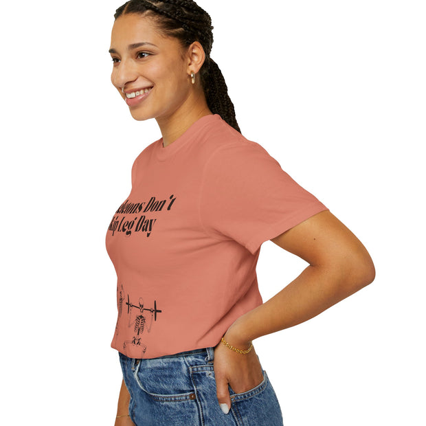'Skeletons Don't Skip Leg Day' Unisex T-Shirt