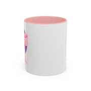 Pink/Purple Planet Wrapped In A Bow Accent Coffee Mug