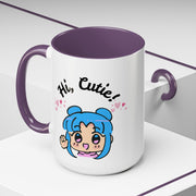 'Hi Cutie' Accent Coffee Mug