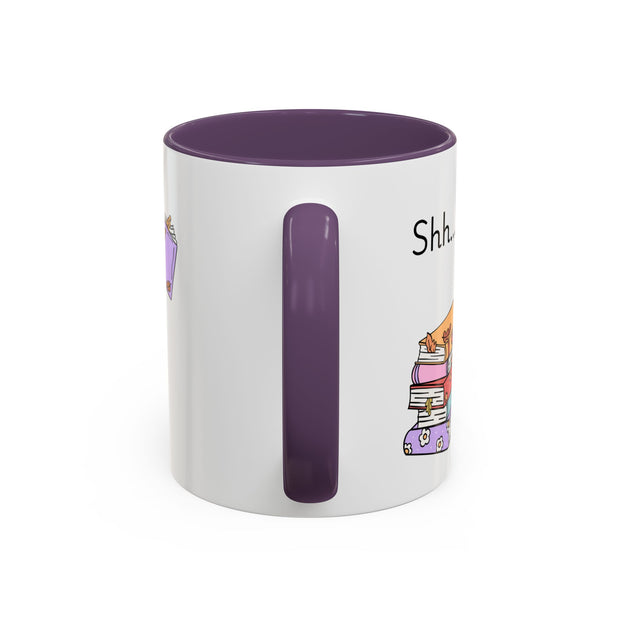 'Shhh...I'm Plotting' Accent Coffee Mug