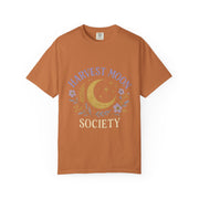 Harvest Moon Society Unisex T-Shirt, Cozy Graphic Tee, Astrology Apparel, Gift for Moon Lovers, Autumn Style, Casual Wear