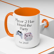 'Player 2 Has Joined The Party' 'Est. 2026' Accent Coffee Mug