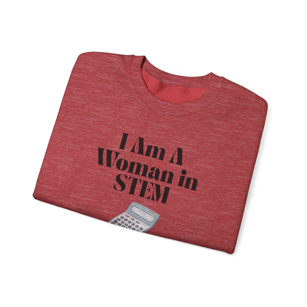 'I Am A Woman in STEM' Mathematics Unisex Crewneck Sweatshirt