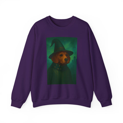 Magical Dog Beagle Wizard Sweater, Cozy Fall Fashion, Halloween Apparel, Unique Gift for Dog Lovers, Unisex Crewneck Sweatshirt