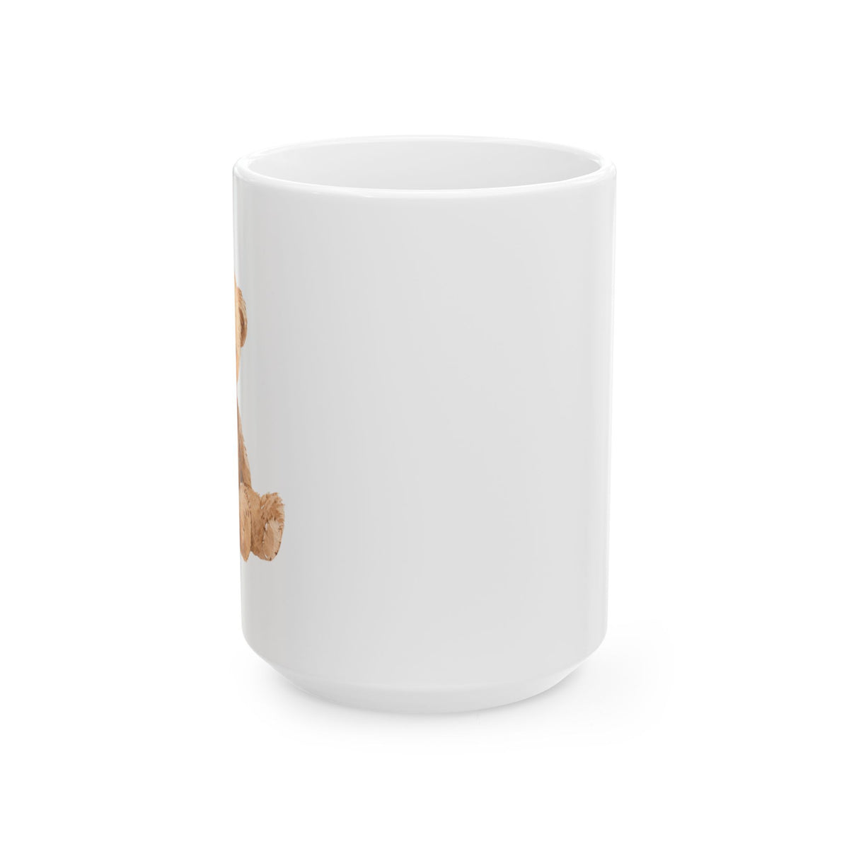 Cute Teddy Bear Illustration Mug | Christmas Holiday Coffee Cup