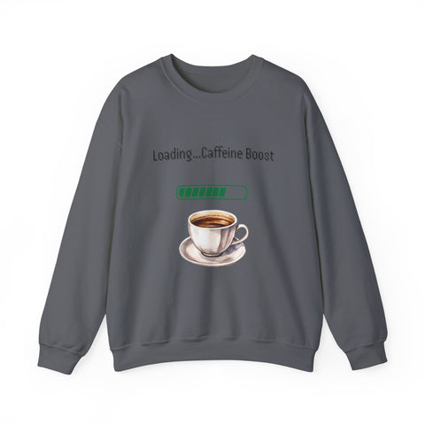'Loading...Caffeine Boost' Unisex Crewneck Sweatshirt