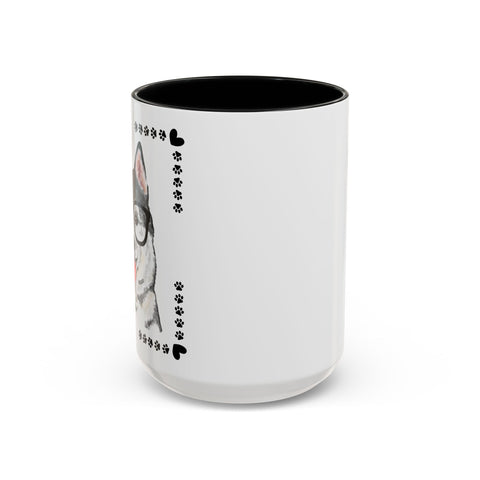 Geeky Good Siberian Husky Accent Coffee Mug