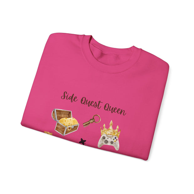 'Side Quest Queen' Unisex Crewneck Sweatshirt