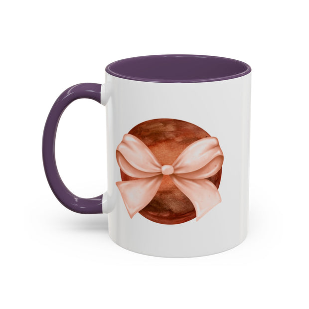 Mars Wrapped In A Bow Accent Coffee Mug
