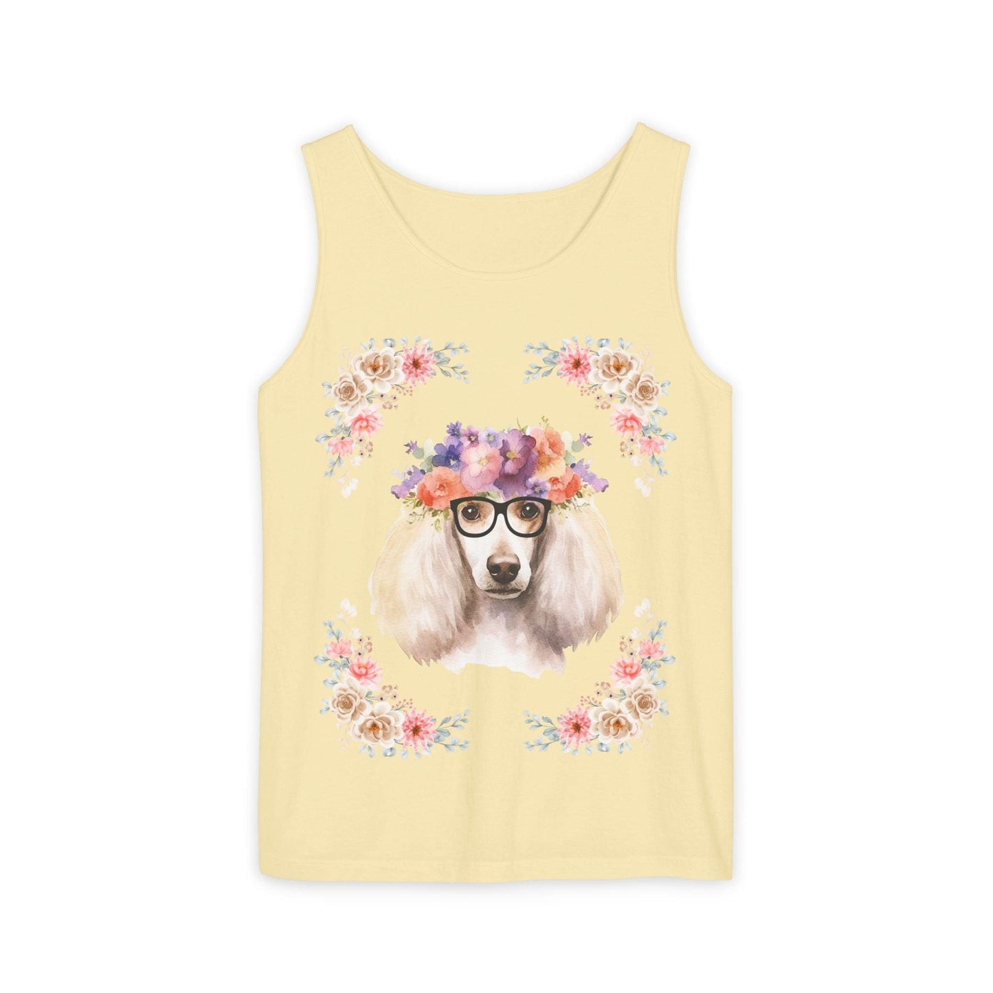 Geeky Goddess French Poodle Unisex Tank Top