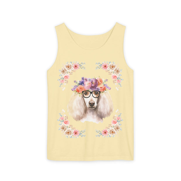 Geeky Goddess French Poodle Unisex Tank Top