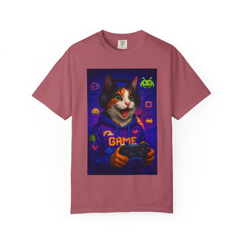 Game On Tricolored Cat Unisex T-shirt
