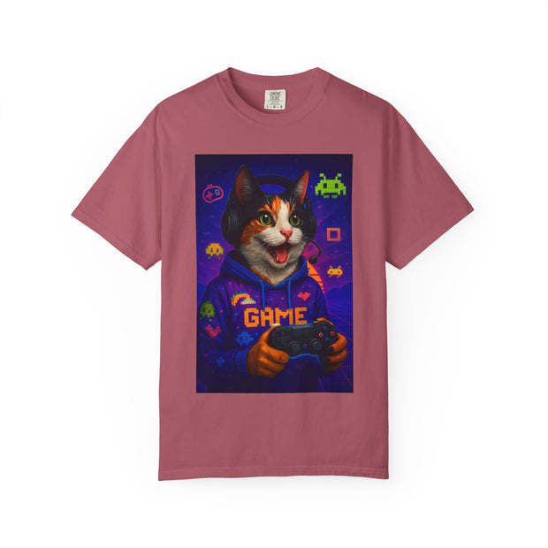 Game On Tricolored Cat Unisex T-shirt