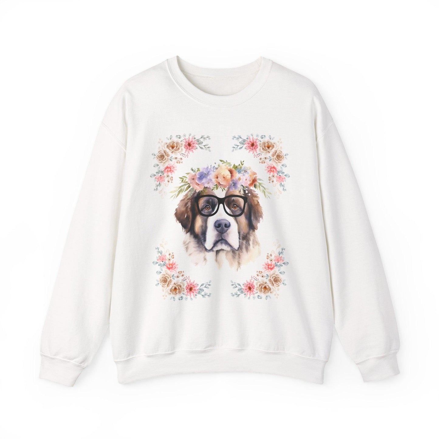 Geeky Goddess Saint Bernard Unisex Crewneck Sweatshirt