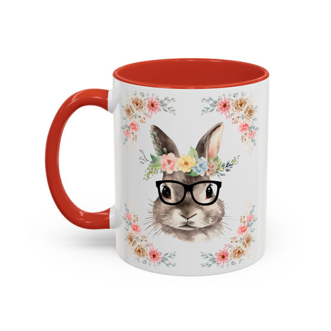 Geeky Goddess Bunny Accent Coffee Mug