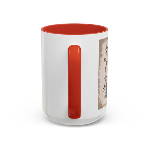 Cat and Book Lover's Accent Coffee Mug