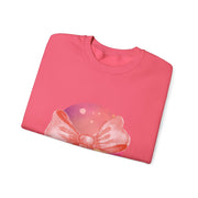 Pink/Yellow Planet Wrapped In A Bow Unisex Crewneck Sweatshirt