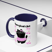 'Meowgical Girl' Accent Coffee Mug