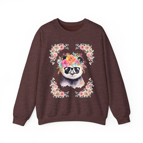 Geeky Goddess Panda Unisex Crewneck Sweatshirt