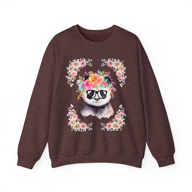 Geeky Goddess Panda Unisex Crewneck Sweatshirt