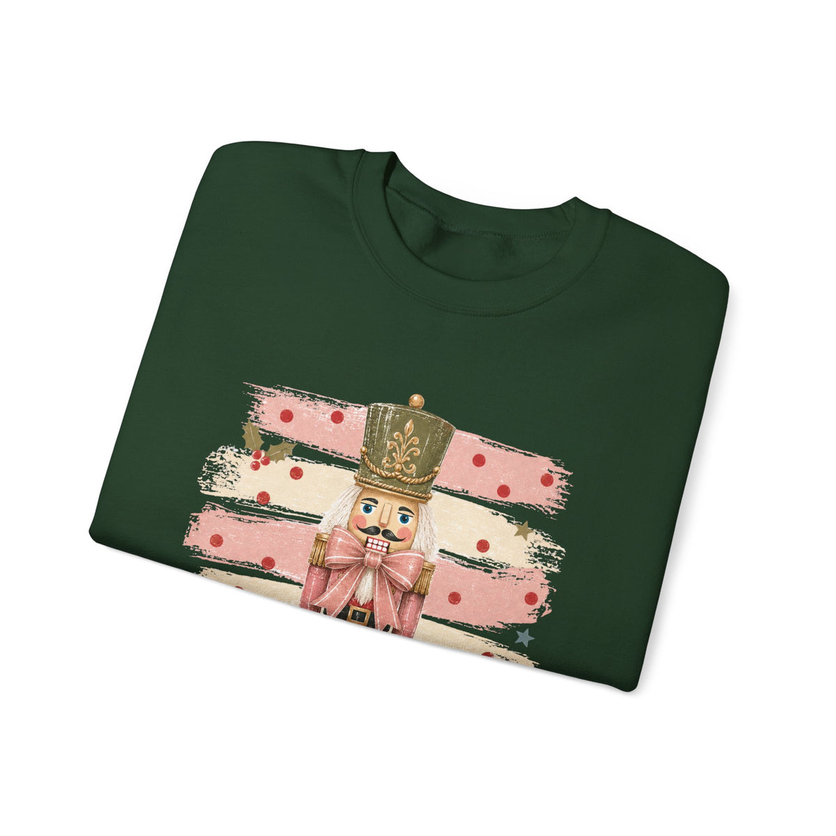 Coquette Nutcracker Sweatshirt, Pink Bow Christmas Crewneck, Nutcracker Christmas Shirt, Girly Holiday Sweatshirt, Vintage Christmas Gift
