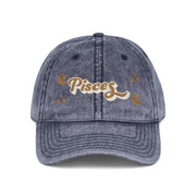 'Pisces' Vintage Embroidered Cap