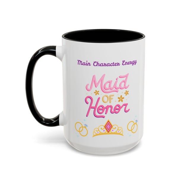'Main Character Energy: Maid of Honor' Accent Coffee Mug