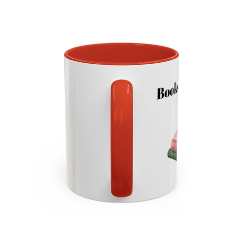'Books, Coffee, Repeat' Accent Coffee Mug