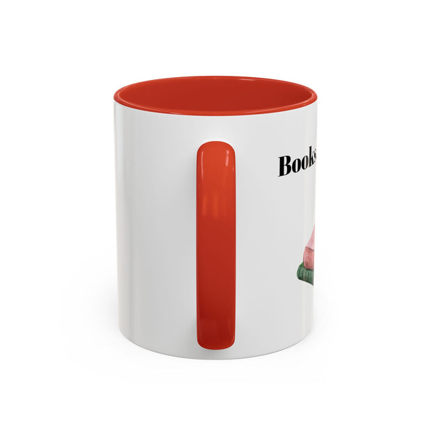 'Books, Coffee, Repeat' Accent Coffee Mug
